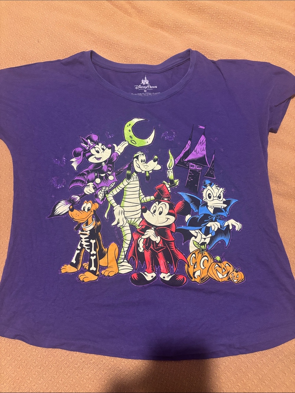 Disney Purple Halloween Character Graphic Tee